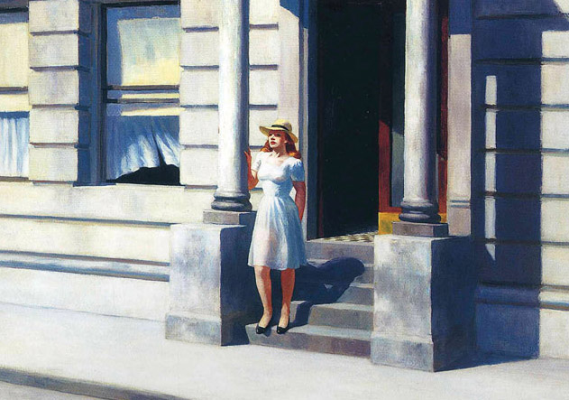 Summertime by Edward Hopper Greetings Card - Click Image to Close